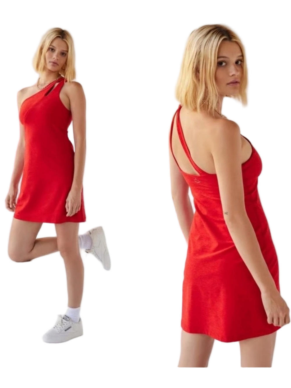 BEYOND YOGA One Shoulder Mini Dress